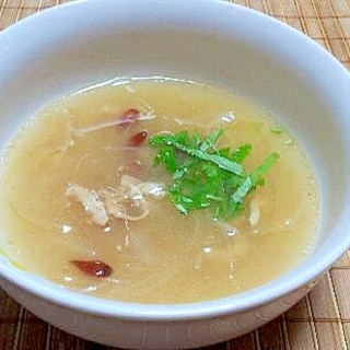 ゆる薬膳料理　米のとぎ汁のスープ